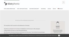 Desktop Screenshot of duophonic.de