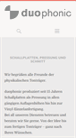 Mobile Screenshot of duophonic.de