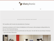 Tablet Screenshot of duophonic.de